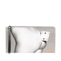 Seletti Two of Spades faux leather pouch bag - Grey