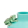 Bordallo Pinheiro 'Jarra Rãs' frog-ornament vase - Green