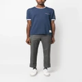 Thom Browne stripe-trim pocket T-shirt - Blue