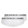 Dolce & Gabbana two-pack logo-print cotton briefs - White