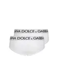 Dolce & Gabbana two-pack logo-print cotton briefs - White