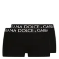 Dolce & Gabbana pack-of-two logo-print boxers - Black