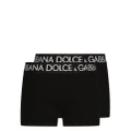 Dolce & Gabbana pack-of-two logo-print boxers - Black