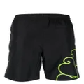 Sundek logo-patch elasticated swim shorts - Black
