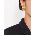 Miu Miu Miu logo earrings - Gold