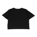 MM6 Maison Margiela Kids logo-lettering cotton T-shirt - Black