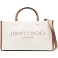 Jimmy Choo medium Avenue canvas tote bag - Neutrals