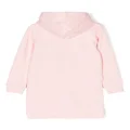 Lanvin Enfant logo-appliqué cotton hoodie dress - Pink