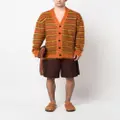 Marni striped V-neck cardigan - Orange