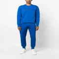 Alexander McQueen embroidered logo crew neck sweatshirt - Blue