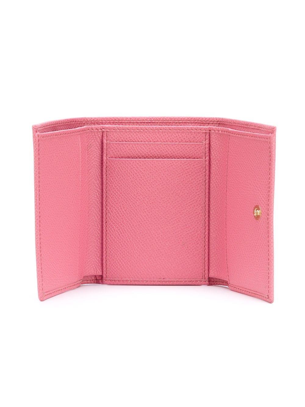 Dolce & Gabbana logo-tag leather wallet - Pink