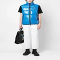 Dsquared2 logo patch padded gilet - Blue