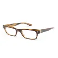 Oliver Peoples tortoiseshell-effect square-frame glasses - Brown