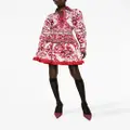 Dolce & Gabbana Majolica-print pleated skirt - Red