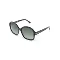 TOM FORD Eyewear Hanley oversized square-frame sunglasses - Black