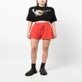 3.1 Phillip Lim high-waisted cotton shorts - Red