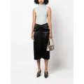 Lanvin gathered-waist midi skirt - Black