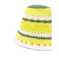 GANNI crochet bucket hat - Neutrals