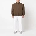 BOSS zip-up cotton jacket - Brown