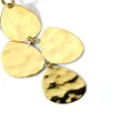 IPPOLITA 18kt yellow gold Classico crinkle teardrop cascade earrings