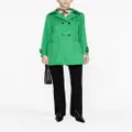Herno double-breasted cotton trench coat - Green