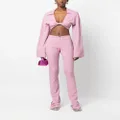Blumarine belted slim-cut trousers - Pink
