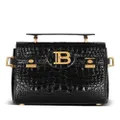 Balmain B-Buzz 23 crocodile-embossed tote bag - Black
