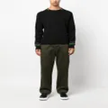 PS Paul Smith stripe-detail organic cotton jumper - Black