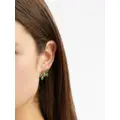 Oscar de la Renta Butterfly crystal-embellished earrings - Green