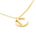 Monica Vinader Alphabet C pendant necklace - Gold