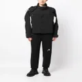 Ader Error logo-embroidered cotton drawstring trousers - Black