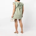 b+ab broderie-detailled midi dress - Green
