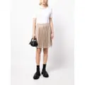 izzue elasticated-waistband skirt - Brown