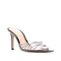 Gianvito Rossi Rika 105mm crystal-embellished mules - White
