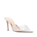 Gianvito Rossi Elle crystal-embellished 110mm mules - Silver