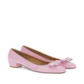 Ferragamo 30mm Vara-bow ballerina shoes - Pink