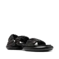 Jil Sander 45mm ruched-strap chunky sandals - Black