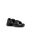 Jil Sander 45mm ruched-strap chunky sandals - Black