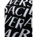 Versace intarsia-knit logo socks - Black