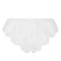 Dolce & Gabbana floral-lace high-waisted briefs - White