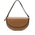 Stella McCartney medium Frayme studded shoulder bag - Brown