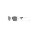 Prada Eyewear logo plaque tinted sunglasses - White