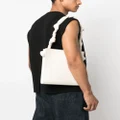 Jil Sander Tangle leather shoulder bag - Neutrals