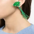Sunnei Bouquet floral-appliqué earring - Green
