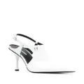 Dsquared2 115mm slingback leather pumps - White