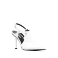 Dsquared2 115mm slingback leather pumps - White