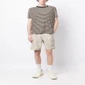 CHOCOOLATE logo-patch belted cargo shorts - Brown