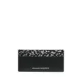 Alexander McQueen leopard-print cardholder - Black