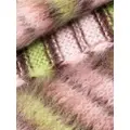 Marni striped mohair-blend hat - Pink