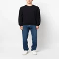 PS Paul Smith logo-embroidered merino jumper - Blue